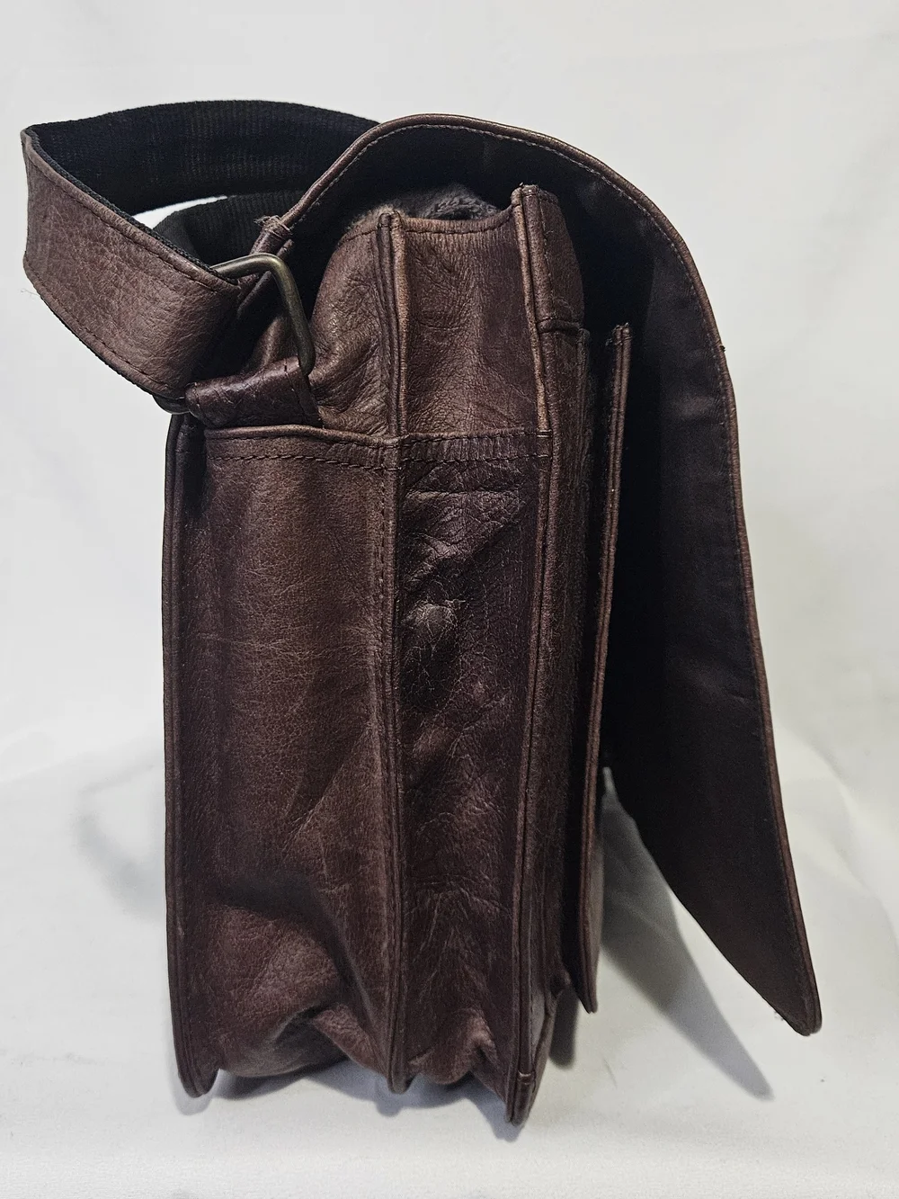 Wilsons Leather M. Julian 1990s Messenger Bag Mens Large Brown Crossbody Laptop